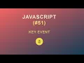 JavaScript for Beginners Key Event 2020