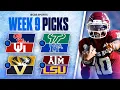 Picks for EVERY Top 25 game in College Football Full Week 9 Predictions