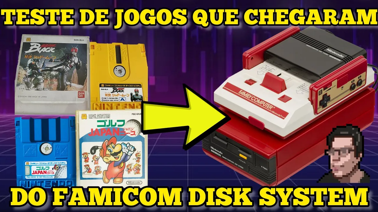 TESTANDO DOIS JOGOS QUE CHEGARAM PRO DISK SYSTEM !!