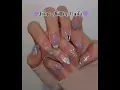 Lilac Glitter Nails
