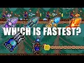 Shroomite Digging Claw vs 4 Drills Terraria