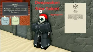 Deepwoken New 80 Strength Red Hair Berserk Talent