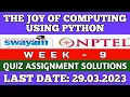 NPTEL The Joy of Computing using Python Week 9 Quiz Assignment Solutions July 2023 IIT Ropar