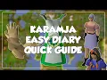 Karamja Easy Diary Quick Guide - Old School