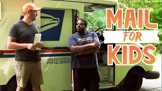 How-to Send a Letter How the Mail Works w Mail Truck Tour for Kids feat CJ the Mailman