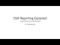 CSSF Reporting Made Simple what you NEED to know