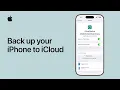 How to back up your iPhone to iCloud Apple Support
