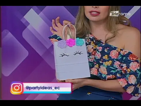 Realizando caja de sorpresas para fiesta infantil