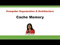 Cache Memory Cache Memory Performance Issue Computer Organization and Architecture
