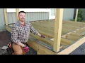 How to Build a 12x16 ft Deck with Trex Home Depot Part 1 DIY Decking