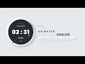 Modern clock using simple html css and javascript only