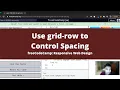 Use grid row to Control Spacing CSS Grid freeCodeCamp tutorial