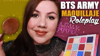 ASMR Español Maquillaje Para tu Concierto de BTS Roleplay / Murmullo Latino / Doing Your Makeup RP