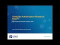 Using the Authorization Research Report