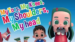 my toes my knees my shoulders my head nursery rhymes for kids with english lyrics 