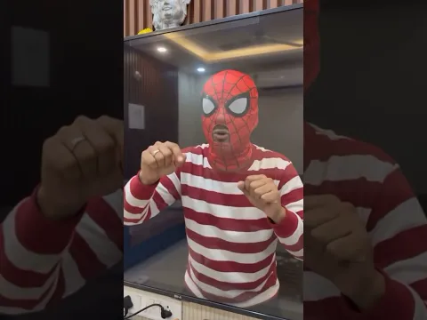 Spidermen aaya ghar m🕷️🕸️
