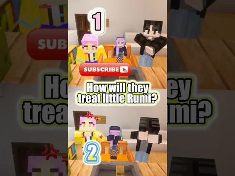👦⚽ or 👧🎀? #shorts #minecraft  #rumi