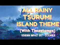 Download Lagu 1 Hour Rainy Tsurumi Island Theme With Timestamps - Genshin Impact OST