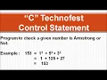 C Program to display a given number is Armstrong or not By C Technofest