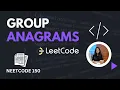 NeetCode150 - GROUP ANAGRAMS Arrays Hashing LEETCODE Medium Level Question DSA in Python