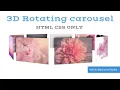 3D image Rotating carousel Html CSS with source Code