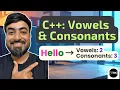 C Program - Count Vowels Consonants in a String