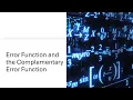 Error Function and Complementary Error Function