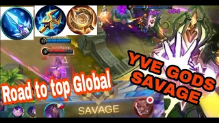 YVE SAVAGE/YVE GAMEPLAY/YVE BEST BUILD /YVE BEST BUILD 2021/YVE MLBB/YVE GODS/YVE NEW HERO/