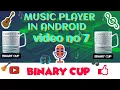 Pause resume and stop buttons and functions in tkinter music player in android Vid 7 binarycup