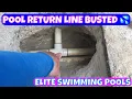 Under Ground Pool Return Repair