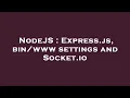 NodeJS Express js settings and Socket io