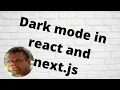 Dark mode in react and next js