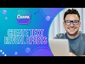 How to Create a Text Reveal Animation Effect in Canva Quick Guide 2026