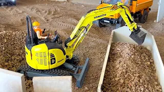 Amazing RC Trucks and RC Machines working together in Sinzig!!