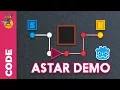 Godot 3 AStar and Navigation2D pathfinding examples overview