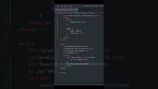 How to define Constructor function in JavaScript