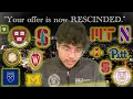 Graduate Admissions Crisis 2025 Offers RESCINDED Nationwide