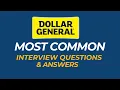 Dollar General Interview Questions and Answers How to Pass the Interview
