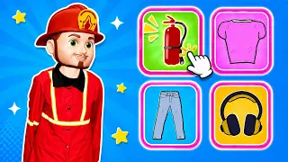 İtfaiyeciyi Giydirelim! Kıyafet Oyunu #meslekler #kidsvideo  #bebekleriçin