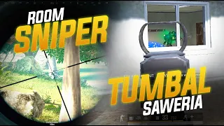 ROOM SNIPER & SAAT SUPERNAYR JADI TUMBAL SAWERIA !! #pubg