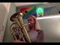 Baritone Bass Clef concert Eflat scale