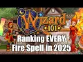 Ranking EVERY Fire Spell PvE in Wizard101