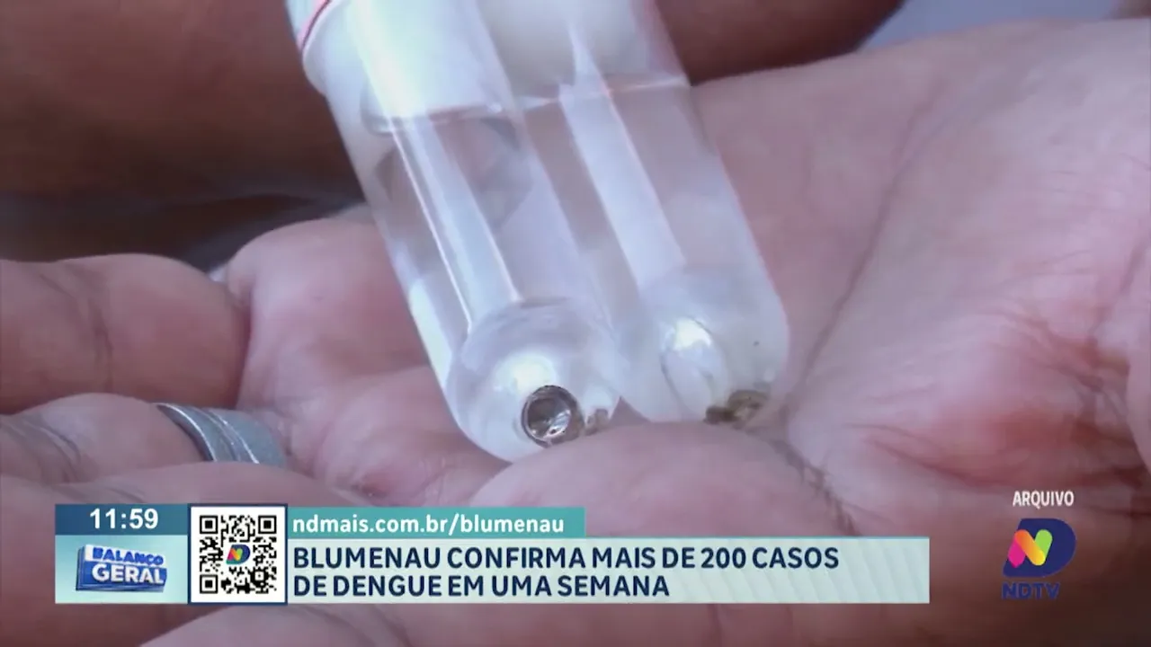 Blumenau confirma mais de 200 casos de dengue em uma semana