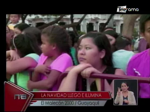La Navidad llegó e ilumina el Malecón 2000 Guayaquil