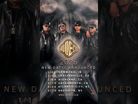 NEW 2026 dates announced!💪🏾MLK, VDay & Mother’s Day weekends. Presale code: JODECI 🎫: JODECI.COM