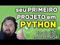 First Python Project - EASY for BEGINNERS Creating a Command Line To-Do List