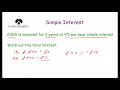 Simple Interest - Corbettmaths
