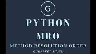 28 Method Resolution Order MRO during inheritance in python