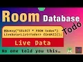 Room Database Live Data using Singleton Pattern