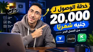 خطة الوصول لـ20 ألف جنيه شهريًا | بالأرقام خطوة بخطوة